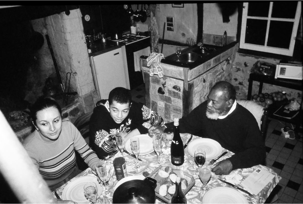 Cena en familia, en Normandía.